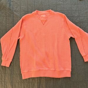 Aerie oversized waffle knit top XS